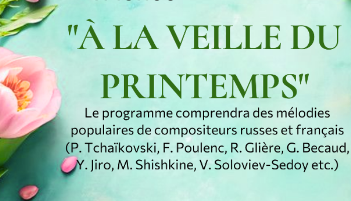 CONCERT : musique classique et populaire russe et fraçaise.